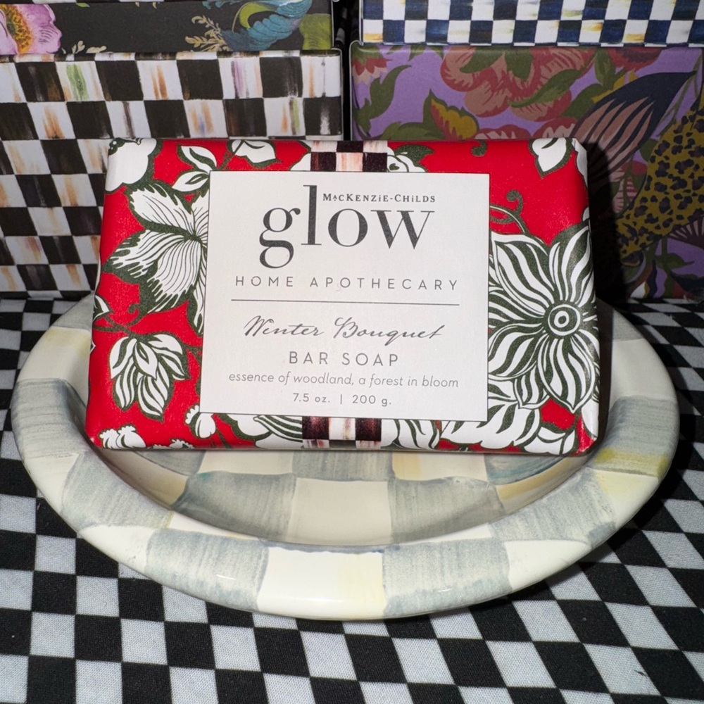 Mackenzie Childs Soap Dish Set